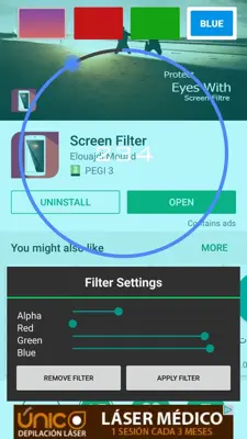 Screen Filter free android App screenshot 3